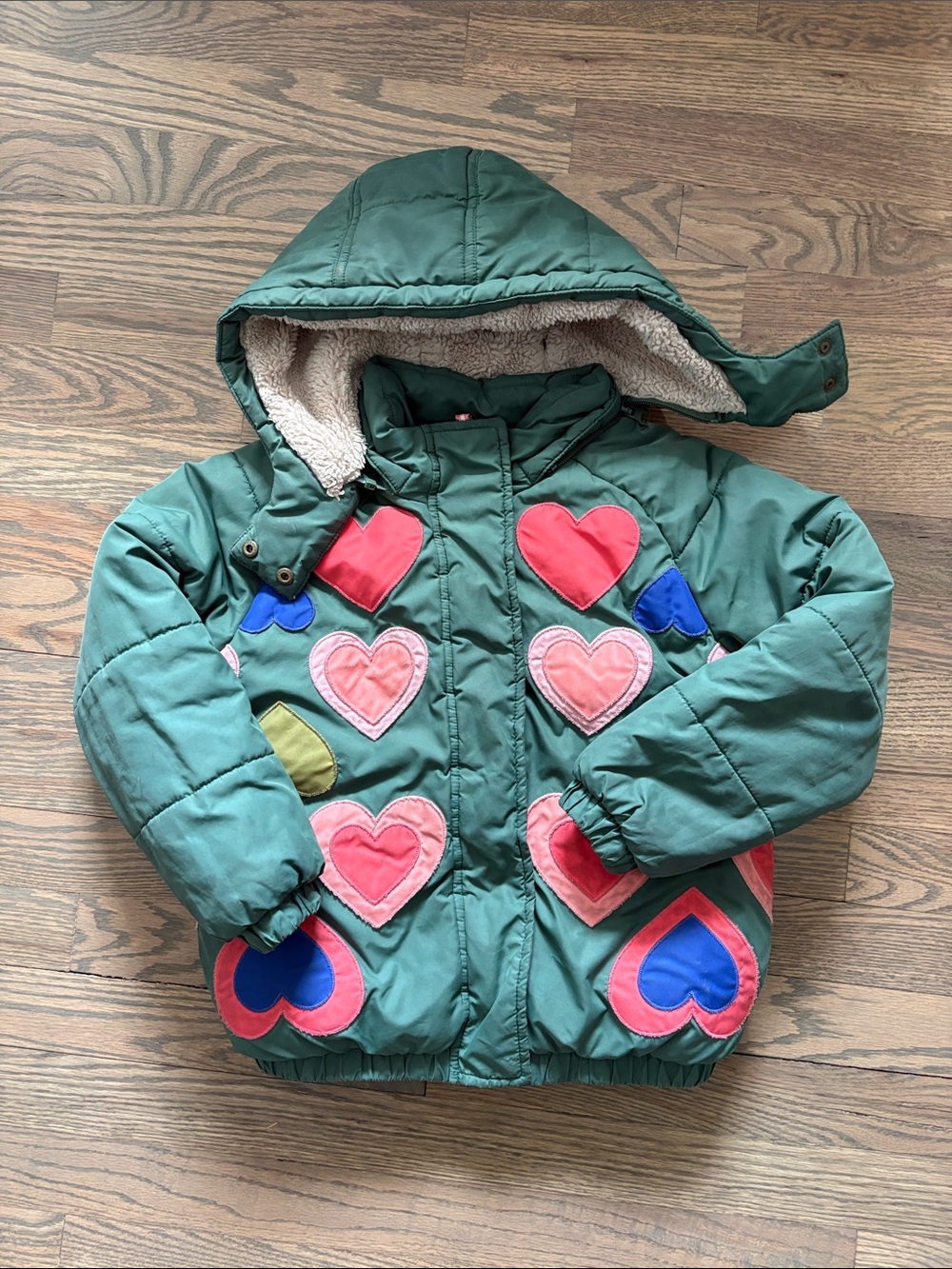 Mini Boden heart Bonner jacket